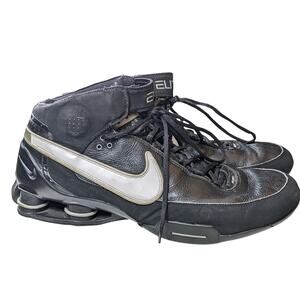 Vintage Nike Elite Family Shoes Mens 15 Black Basketball High Top 316904-011